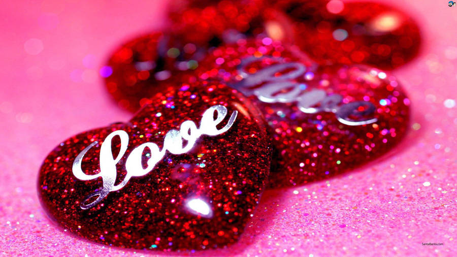 3d Heart Love Full Hd Wallpaper