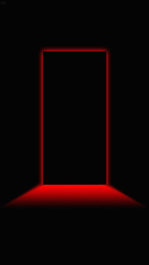 3d Iphone Black Door Wallpaper