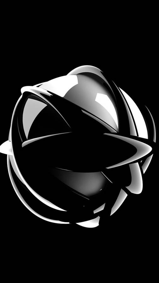 3d Iphone White Sphere Wallpaper