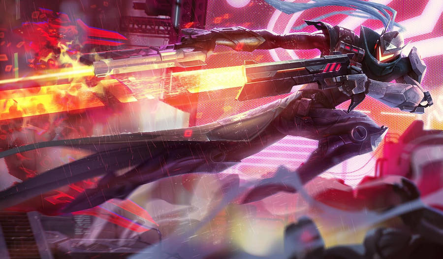 3d League Of Legends Champion, Lucian Wallpaper