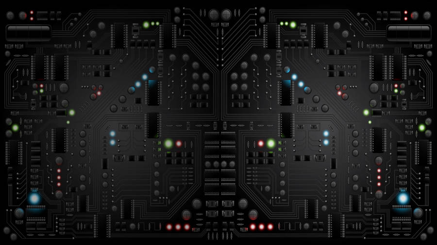 3d Processor Lights Wallpaper