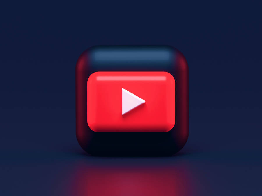 3d Youtube Logo Animated Desktop Wallpaper