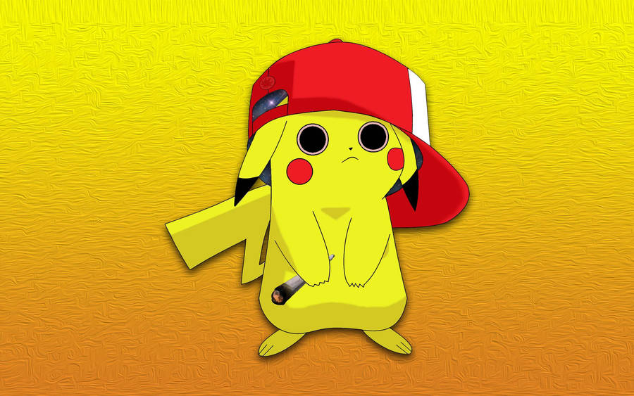420 Pikachu With Blunt Wallpaper