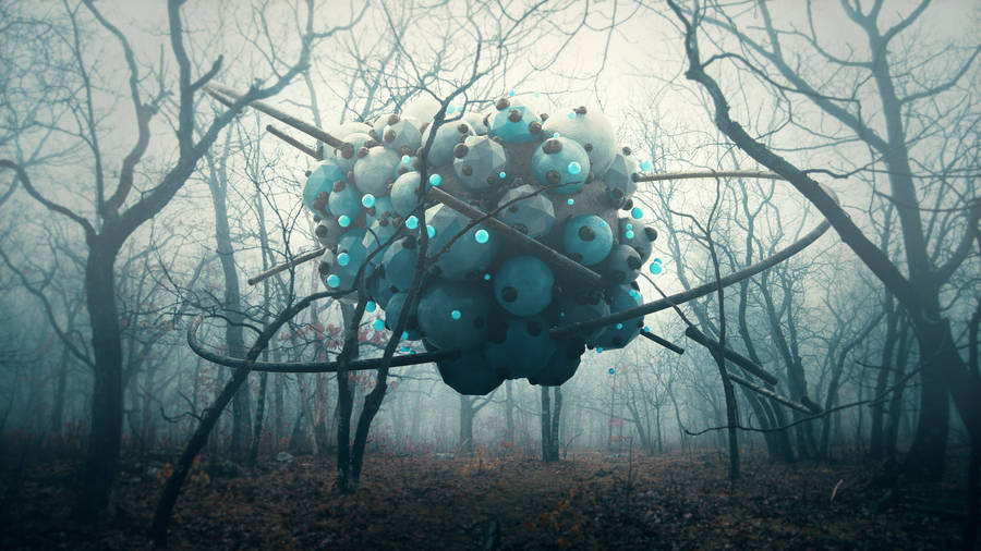 4d Ultra Hd Creature In Forest Wallpaper