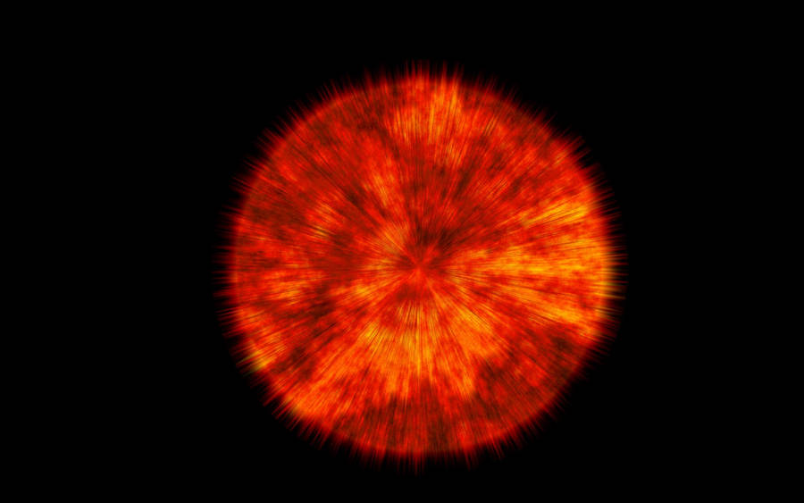 4k Abstract Orange Circle Wallpaper