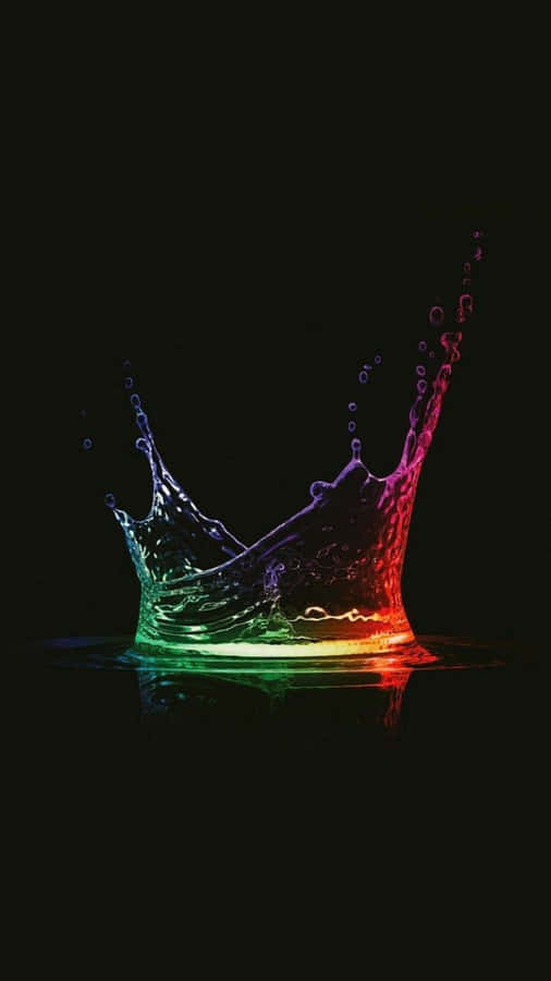 4k Amoled Phone Liquid Burst Wallpaper