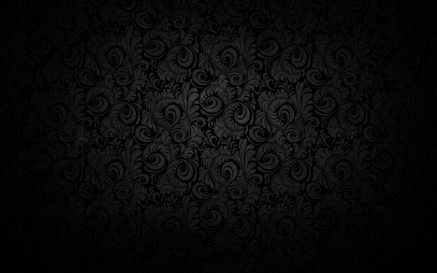 4k Black Screen With Vintage Pattern Wallpaper