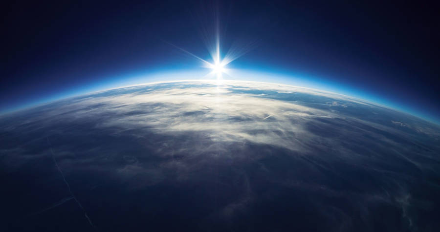 4k Earth Blue Flare Wallpaper