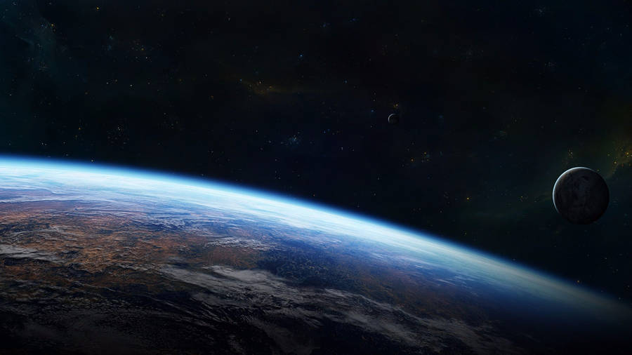 4k Earth Distant View Wallpaper