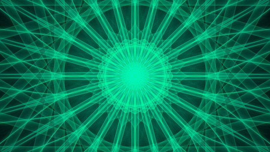 4k Green Kaleidoscope Wallpaper