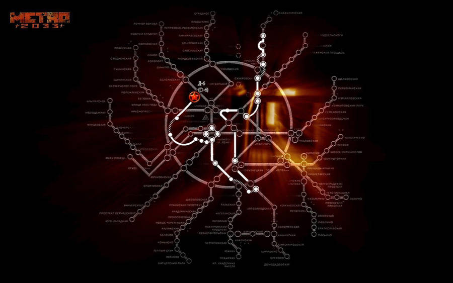 4k Metro 2033 Subway Map Wallpaper