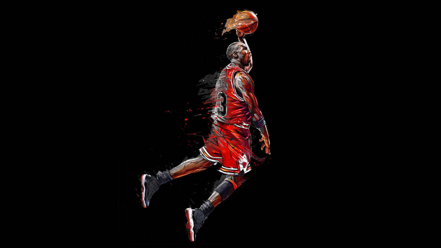 4k Nba Jordan Dunking Wallpaper