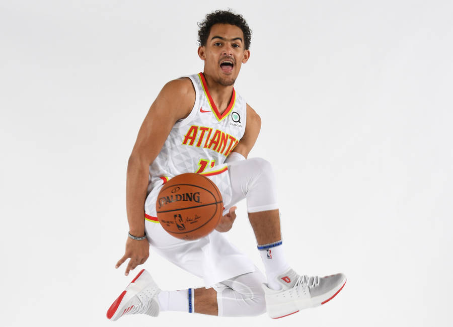 4k Nba Trae Young Media Day Portrait Wallpaper