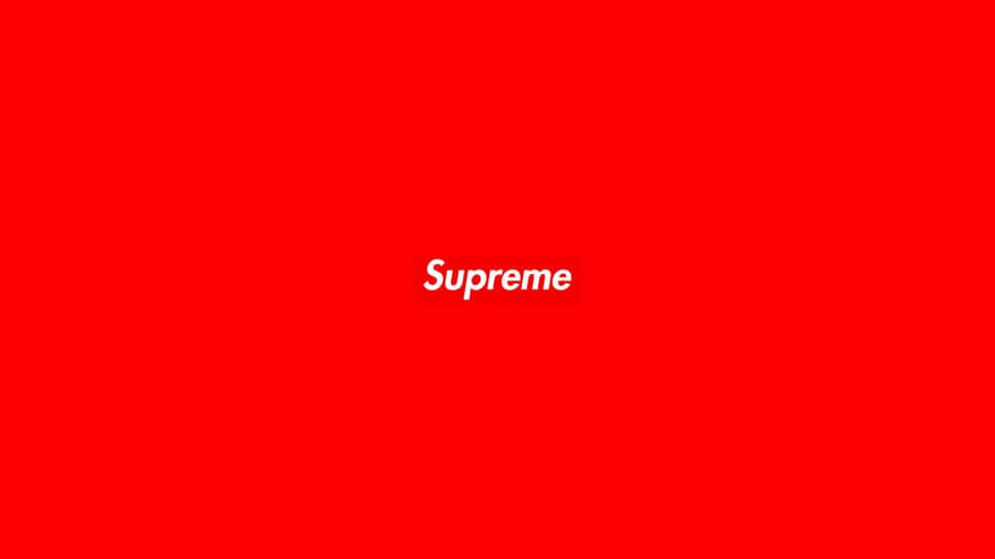 4k Supreme Logo Tiny White Wallpaper