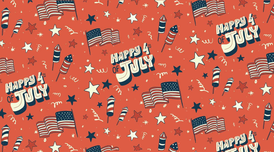 4thof July Celebration Pattern Wallpaper