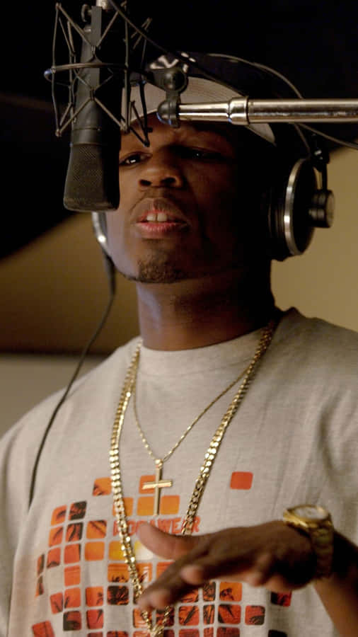 50 Cent Recording Studio Scene Wallpaper