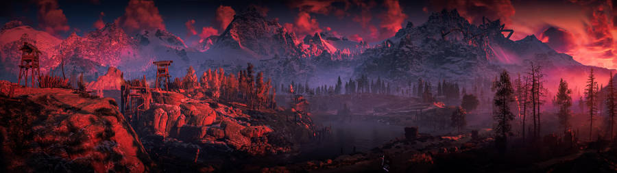 5120x1440 Game Horizon Zero Dawn Red Zone Wallpaper