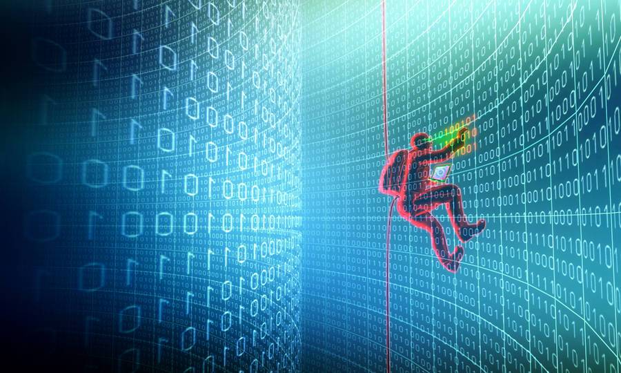 64k Ultra Hd Hacker Climbing Wallpaper