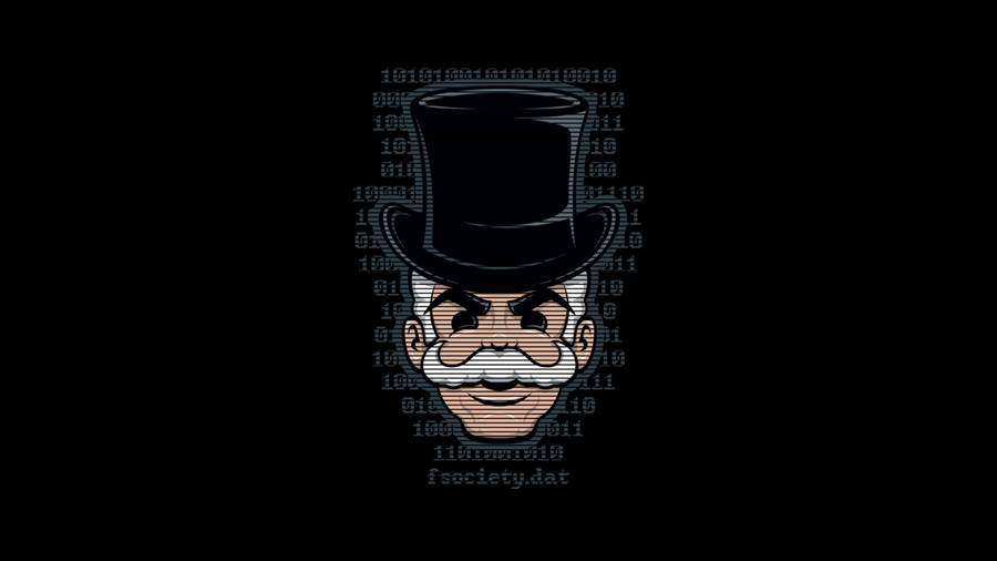 64k Ultra Hd Hacker Monopoly Man Wallpaper