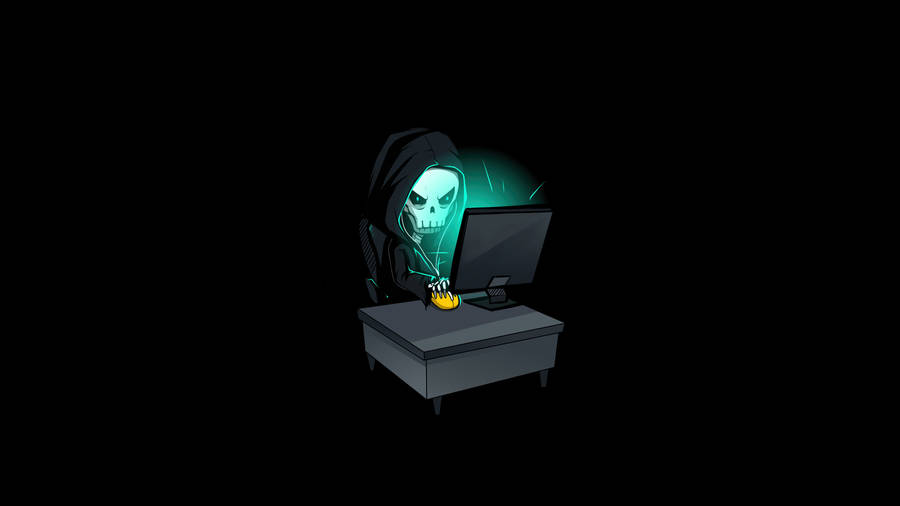64k Ultra Hd Hacker Skeleton Wallpaper