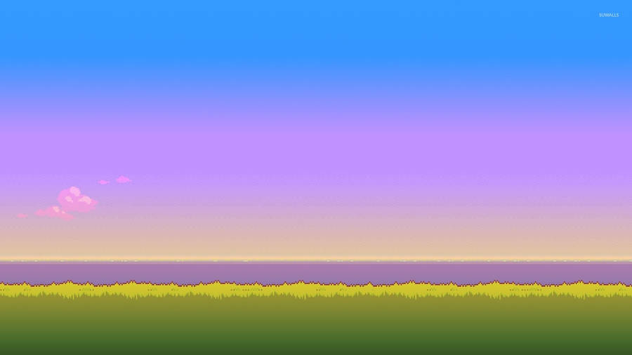 8 Bit Beautiful View Wallpaper