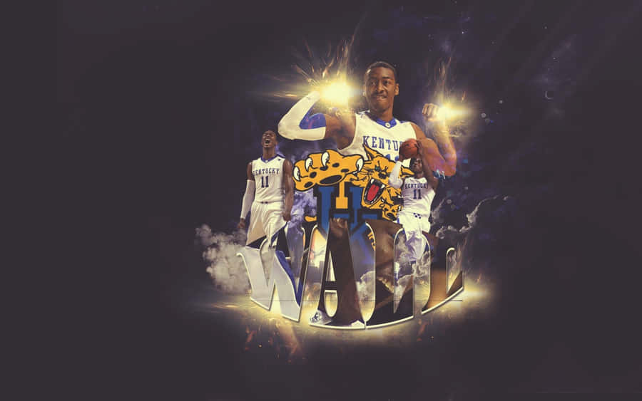 A Basketball Player With A Star On His Face Wallpaper