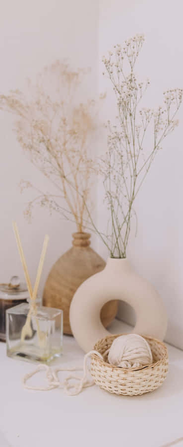 A Beautiful Mountain Landscape Filled With Vibrant Autumn Colors Wallpaper