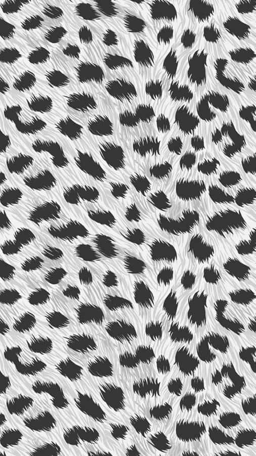 A Black And White Animal Print Wallpaper Wallpaper