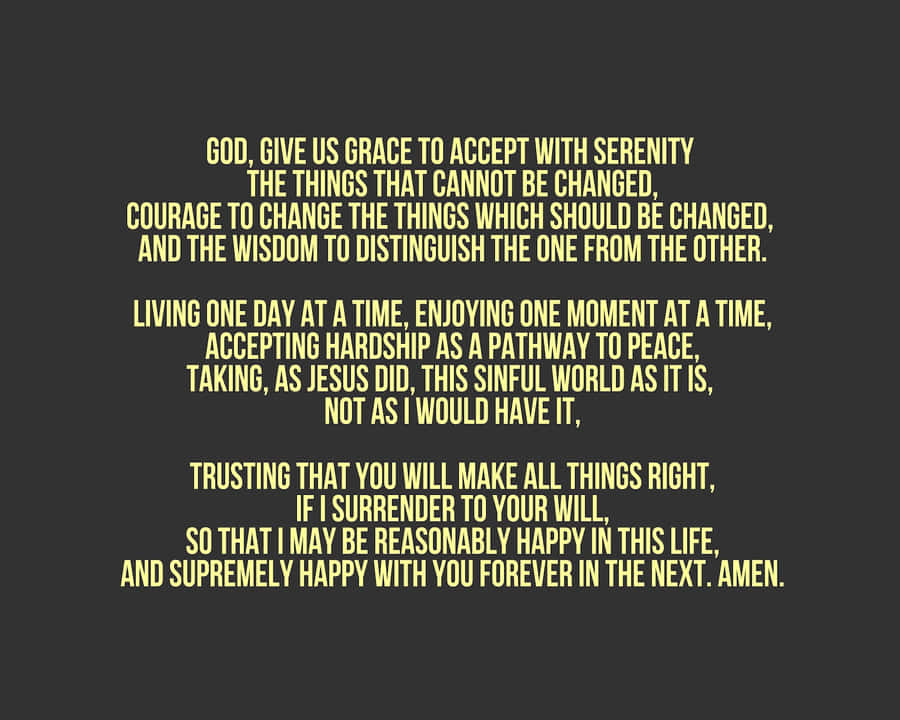 A Black And White Quote That Says God Is Grace Accept Wallpaper