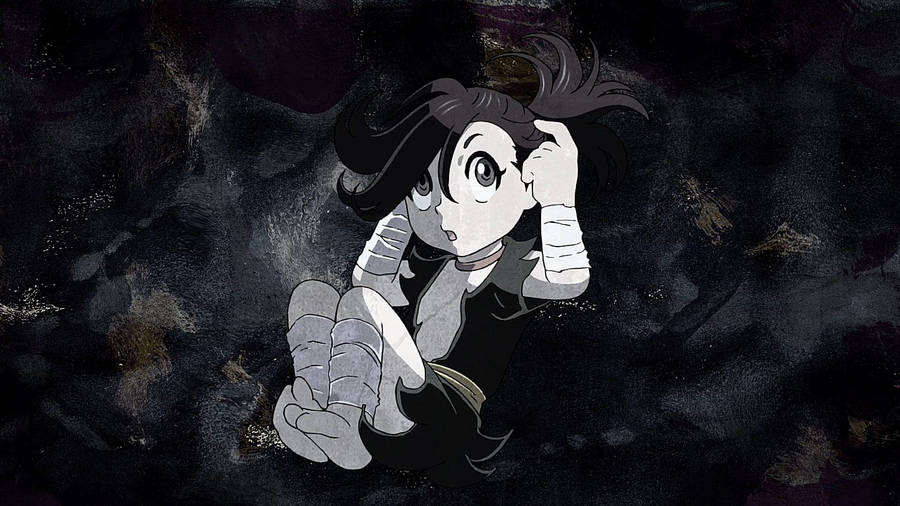 A Black And White Scene From Dororo Wallpaper