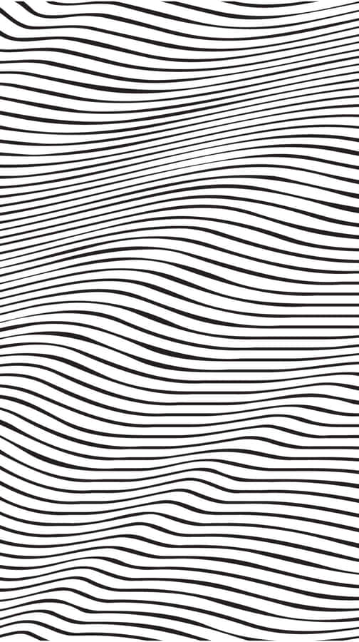 A Black And White Wavy Pattern Wallpaper