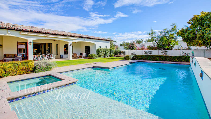 A Blissful Spring Vacation By The Beautiful Lake Wallpaper