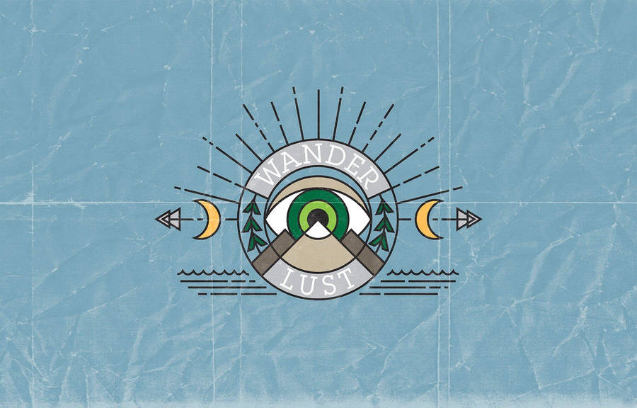 A Blue Aesthetic Desktop With Wavy Graphic Design Wallpaper