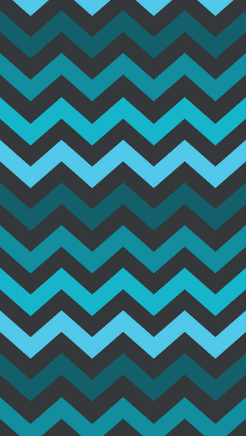 A Blue And Black Chevron Pattern Wallpaper