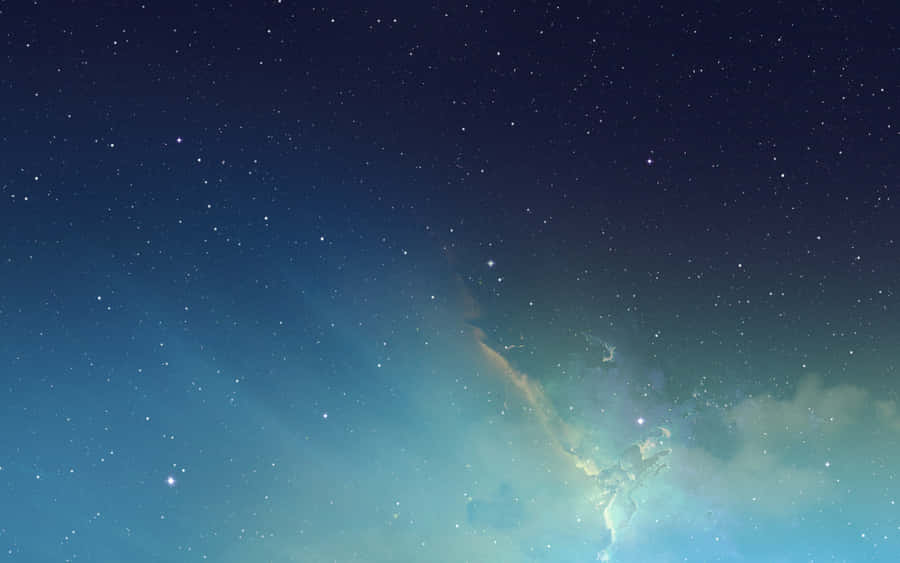 A Blue Sky With Stars Wallpaper