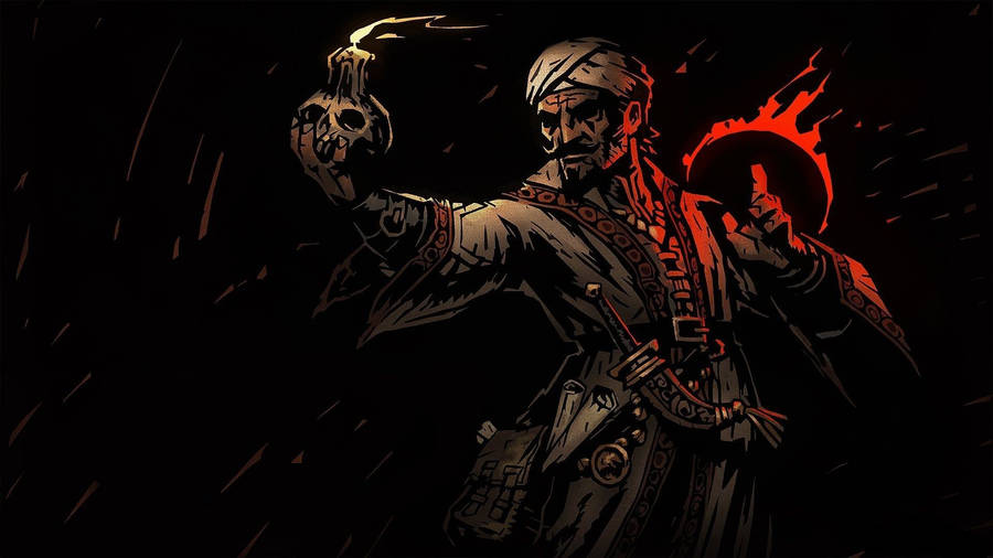 A Brave Occultist Journey Deep Into The Darkest Dungeon Wallpaper
