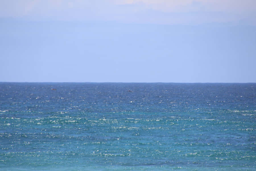 A Breathtaking View Of The Bright Blue Horizon Wallpaper