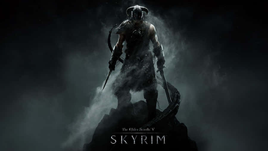 A Breathtaking View Of The Majestic Mountains In Skyrim Special Edition Wallpaper