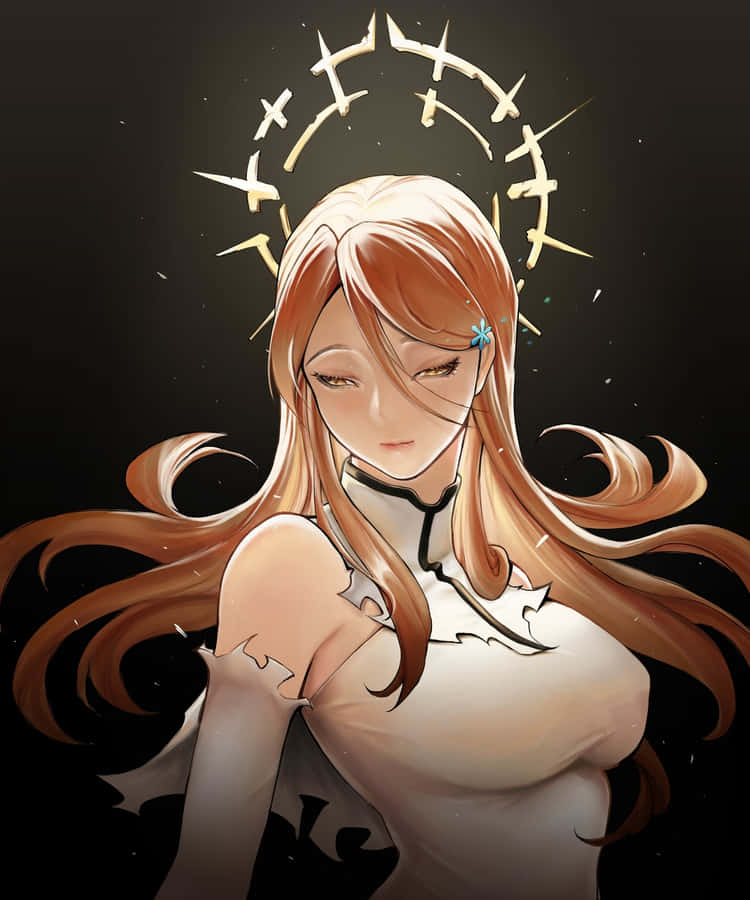 A Bright And Uplifting Portrait Of Orihime Inoue Wallpaper