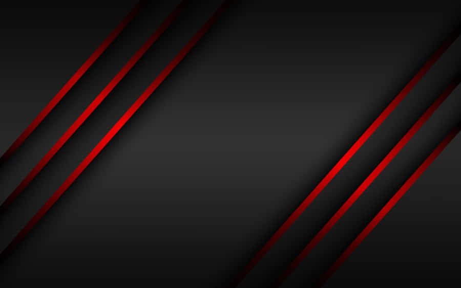 A Bright Glow Of The Red Line Across A Silhouetted Landscape Wallpaper