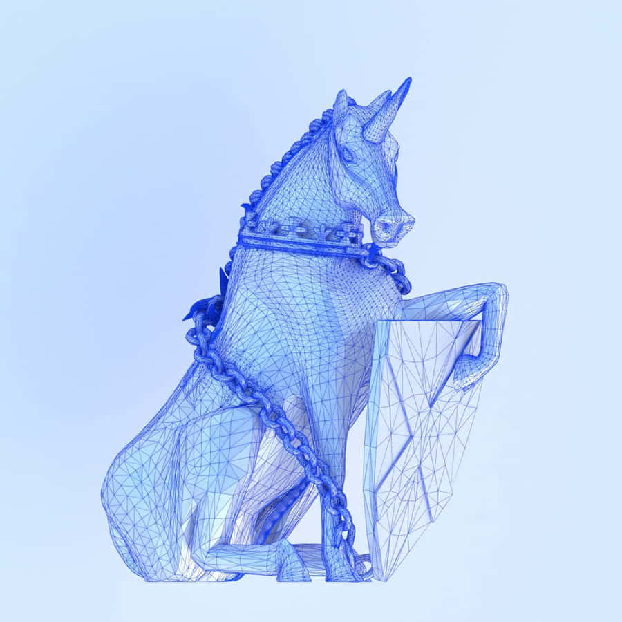 A Captivating 3d Unicorn In A Magical Forest Wallpaper