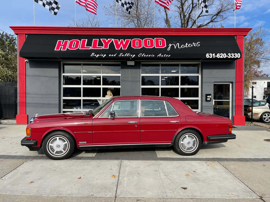 A Classic Bentley Eight Gleams In Style Wallpaper