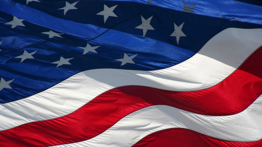 A Close-up Of The Stars & Stripes Of The United States. Wallpaper