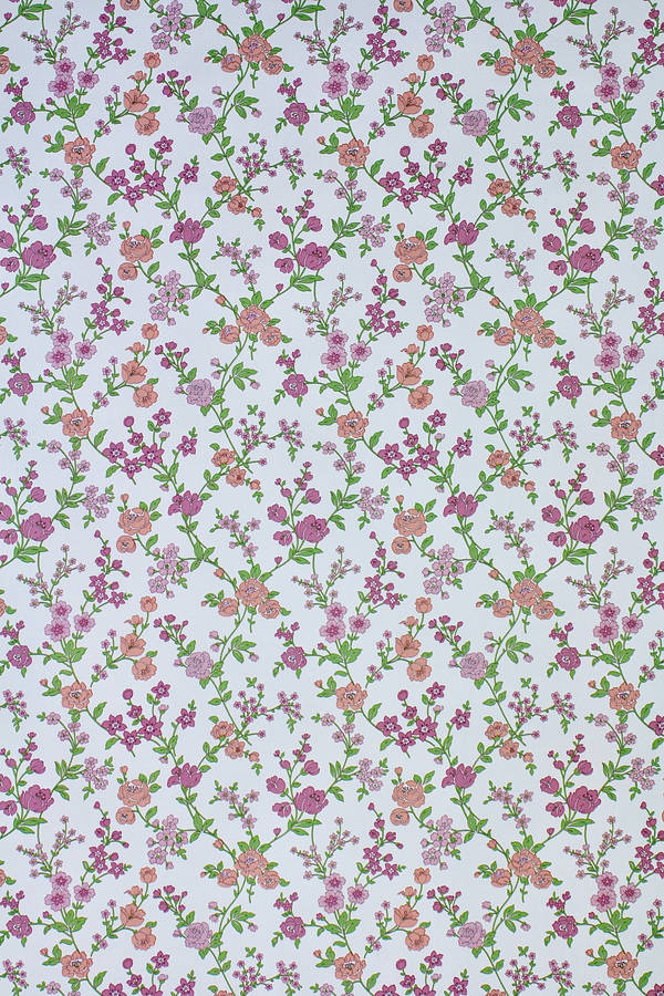 A Close-up Of Tiny Floral Patterns Wallpaper