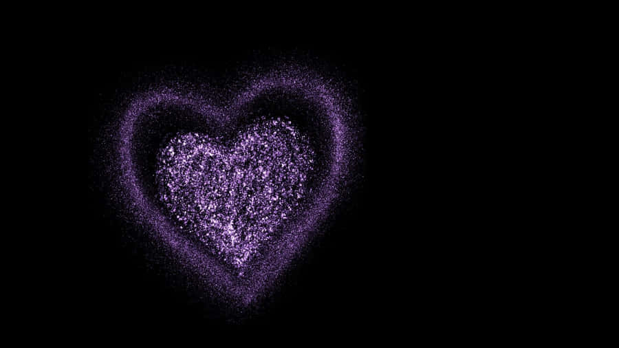 A Closeup Of Glimmering Purple Glitter Wallpaper