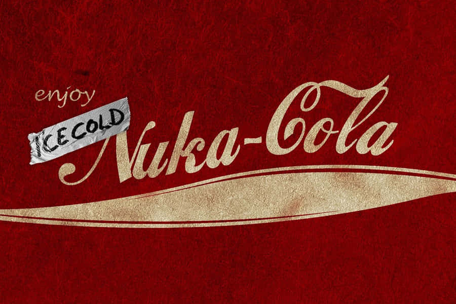 A Coca Cola Logo With The Words Nuka Cola Wallpaper