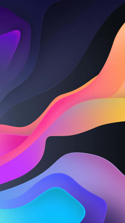 A Colorful Abstract Background With A Rainbow Of Colors Wallpaper