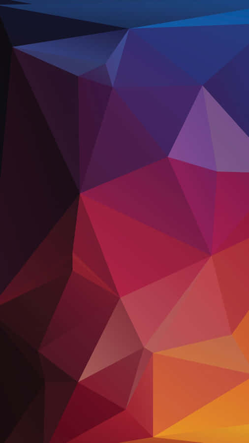 A Colorful Abstract Background With Triangles Wallpaper