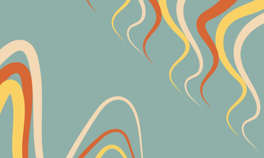 A Colorful Abstract Background With Waves Wallpaper