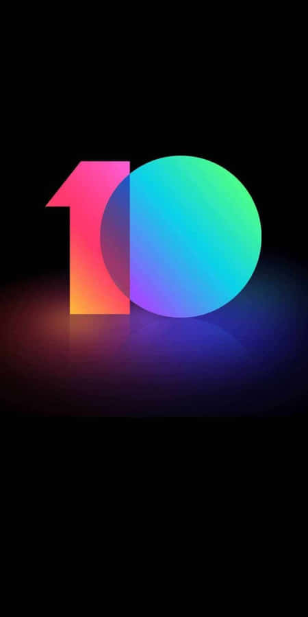 A Colorful Logo With The Number 10 Wallpaper